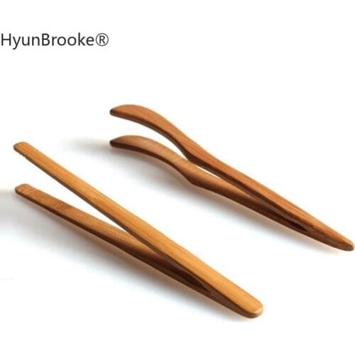 Teacup Clamp Kung Fu Tea Sets Tea Tweezer Tongs Holder Bamboo Clip Anti-hot Tea Clip Natural Bamboo