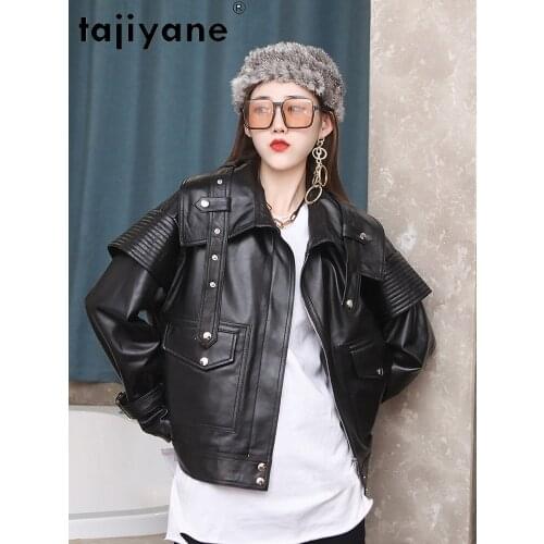 Tajiyane Genuine Leather Jacket Women Spring 2021 Real Sheepskin Coat Female Korean Style Coats and Jackets Veste Femme Pph4593