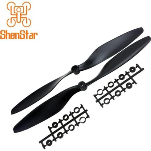 1Pair Plastic 1045 CW + CCW Propellers 10*4.5 Props for RC 4axis 6axis Multi-axis Racing Drone Racer Accessory Black