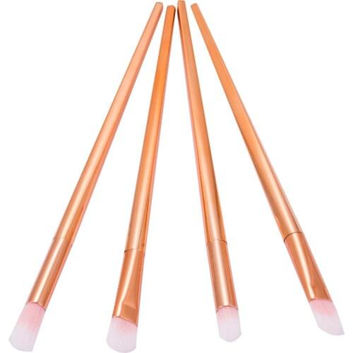 4pcs Pro Makeup Brushes Set Foundation Powder Eyeshadow Eyeliner Lip Brush Tool