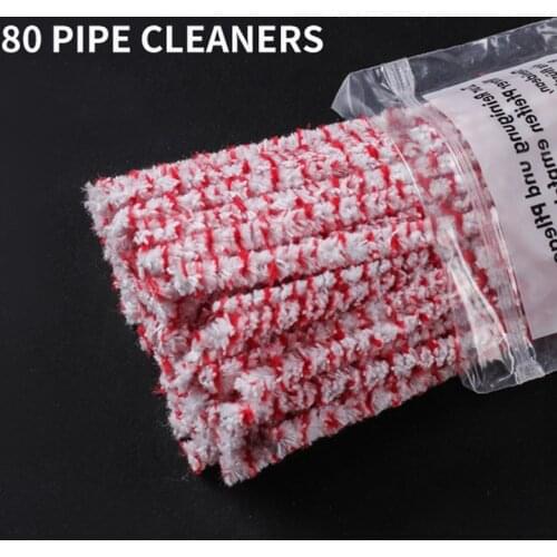 80pcs High Quality Cotton Smoking Pipe Cleaners Smoke Tobacco Pipe Cleaning Tool Cigarette Holder Accessories