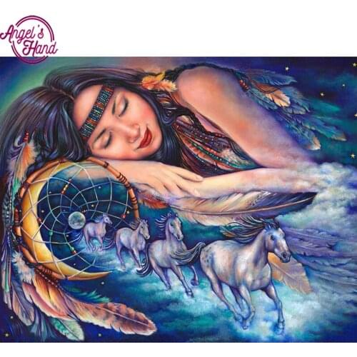 Full square drill diamond embroidery beauty&horse 5d diy diamond painting Cross Stitch Rhinestone mosaic decoration