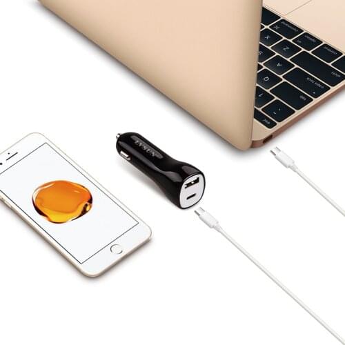 LVSUN 1 USB type-c type c USB-C USB C Car Charger Laptop Adapter For HP Spectre 13 X2 Elite X2 MacBook G1 E7370 XPS13 Yoga 5 Pro