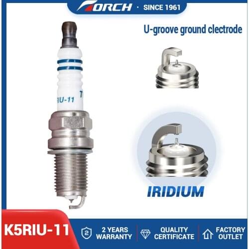Car Candles Power TORCH Iridium Spark Plugs K5RIU-11 for MAZDA for SUBARU for GEELY for VW for TOYOTA for MITSUBISHI