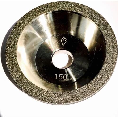 Free shipping of 1pc grit 80#-600# 100D*10W*5U*20H*35T alloy wheel bowl diamond grinding wheel for alloy blade sharpening