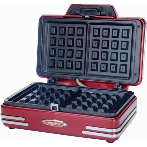 Household Mini Waffle Maker 220V 750W DIY Breakfast Machine Baking Tools Cake Machine Electric Waffle Machine RWM200