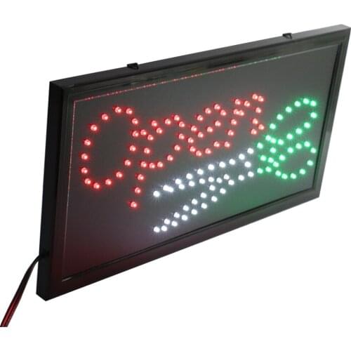CHENXI Led Hair Cut Barber Shop Business Open Sign Lights Flashing Hair Salon Beauty Store Led Advertising 19*10 Inch Indoor