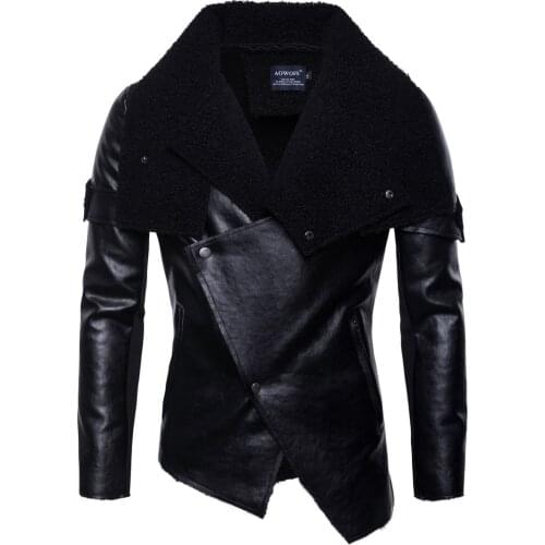 CLASSDIM Men's Faux Leather Jackets