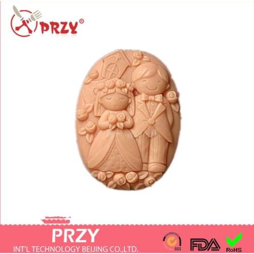 Valentines Day DIY silicon soap mold wedding decoration mold Handmade soap mold fondant mold