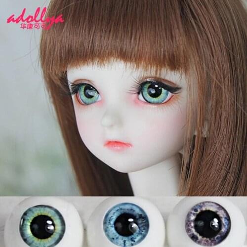 Adollya Acrylic Plastic Handmade Doll Accessories for 1/3 1/4 1/6 SD Lifelike Eyes for BJD Doll 14mm 16mm 18mm Eyes For Dolls