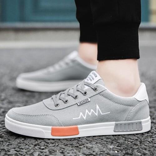 New Men Shoes Casual Canvas Lightweight Lace Up Sneakers Breathable jogging Skateboard Men Flats Slip Shoes Male Footwear wer4