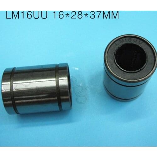 LM16UU bearing 16*28*37mm Free Shipping LM16UU 16mm Linear Ball Bearing Bushing 16*28*37mm for 3d printer parts