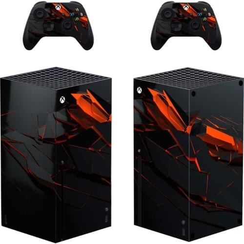 Red Style Xbox Series X Skin Sticker for Console & 2 Controllers Decal Vinyl Protective Skins Style 1