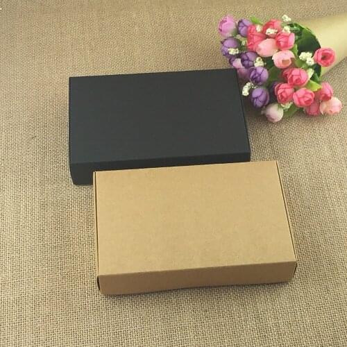 Natural Brown and Black Gift Box for Jewelry Carrying good quality 24Pcs for Packing Storage Candy Toys Small Gift Paper Boxes