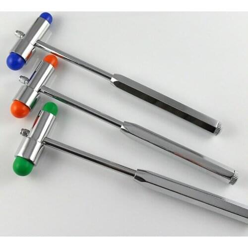 Neurological Reflex Hammer with Built-in Brush & Steel Needle for Cutaneous and Superficial Responses, Dual Head Reflex Hammer
