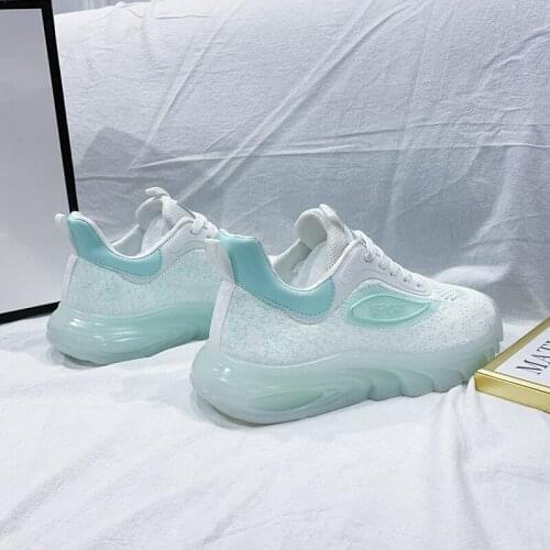 COZOK 2021 New Four Seasons Fashion Breathable Running Shoes Casual Sports Flat Shoes Non-slip Shoes High-end Atmosphere