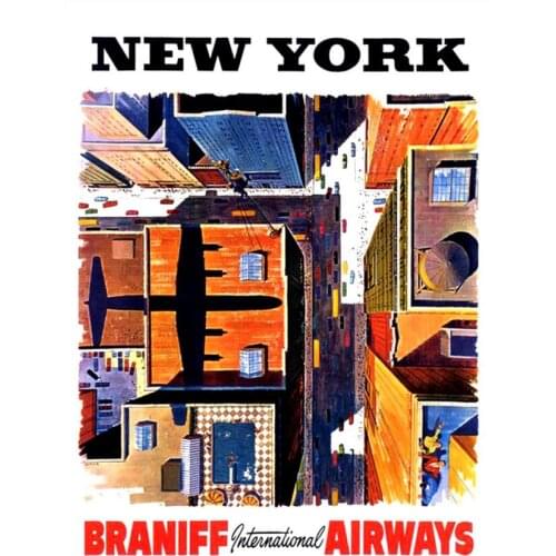 NEW YORK USA Vintage Retro Travel Railways Photo Art Film Print Silk Poster for Your Home Wall Decor 24x36inch