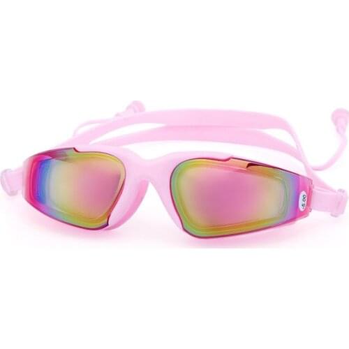 Swim Eyewear Men Women Professional Anti Fog Adult Earplug Geogle Swimming Glasses Waterproof Prescription Pool Goggles