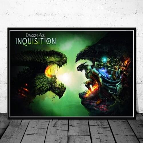 Dragon Age 3 Inquisition Game Posters And Prints Canvas Painting Wall Pictures For Living Room Abstract Decorative Home Decor