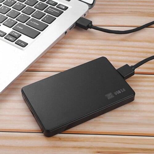 Plastic 3TB USB 2.0/3.0 Enclosure Case 2.5 inch SATA SSD HDD Mobile Box 480M/5Gbps high-speed transmission
