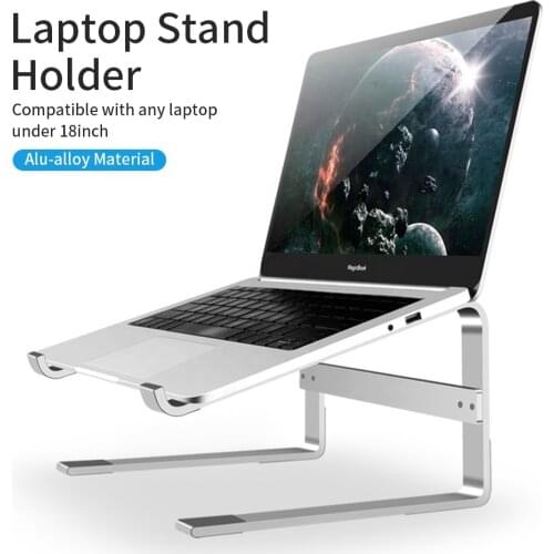 Ergonomic Heat Dissipation Laptop Stand Aluminum Alloy Desktop Notebook Holder Anti slip Laptop Riser 6mm For 10 to 18 inch