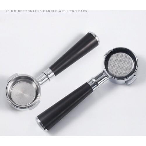 EXPOBAR E61 Portafilter Coffee Machine Solid Wood Bottomless Handle 58MM Universally Applicable Grouphead Mahogany Bottomless