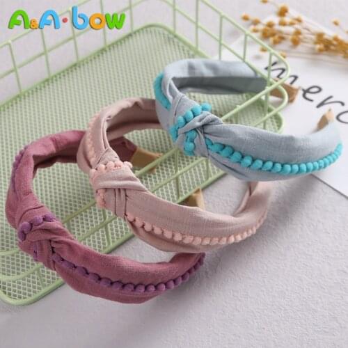 1pcs 13.5cm Girls Headband Cross Knot Baby Headwear Non-Slip Headbands Turban Child Headwrap Cute Children Baby Hair Accessories