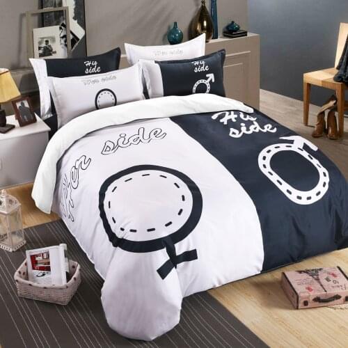 European and American Simple 3D Couple 3/4pcs Suit Bedding Sets Duvet Cover Set Pillowcases Adult Children Kids Home Decor Gifts