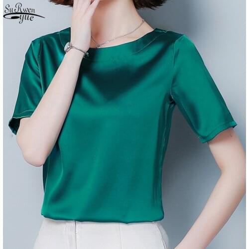 Plus Size Tops New Womens Tops and Blouses Womens Clothing Womens Summer Blouses Short Sleeve Chiffon Blouse Women Shirts 3743