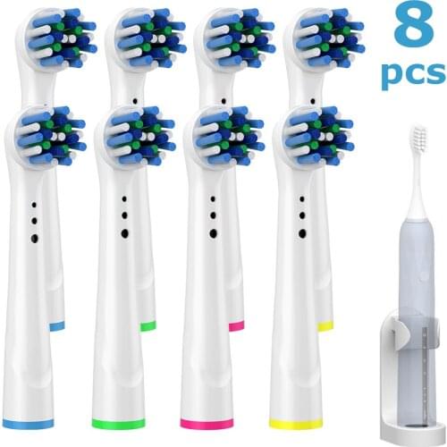 Replacement Toothbrush Heads for Braun Oral b, Compatible with Oral-B 7000/Pro 1000 Genius and Smart Electric Toothbrush Holder