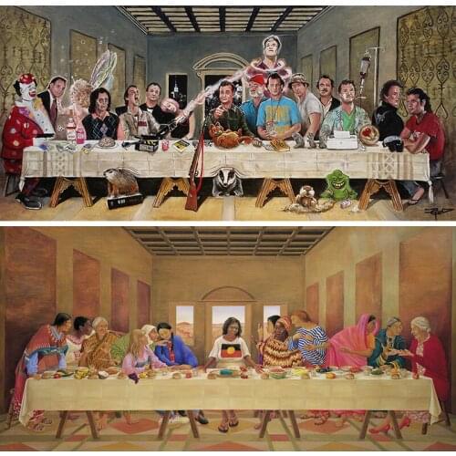 Last supper 5D diy Needlework embroidery pattern portraits craft mosaic wedding decor diy diamond painting 3d cross stitch kits