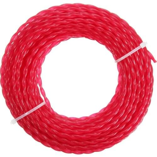 1Roll 15mx3mm Nylon Garden Mowing Trimmer Strimmer For Lawn Brush Cutter Replacement Line Rope Grass Trimmer Line