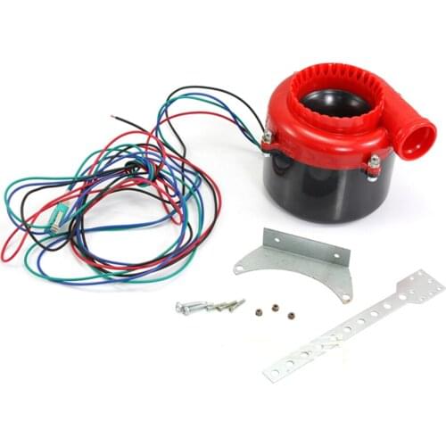 Universal Car Fake Dump Electronic Turbo Blow Off Hooter Valve Analog Sound BOV Electronic Relief Valve Red
