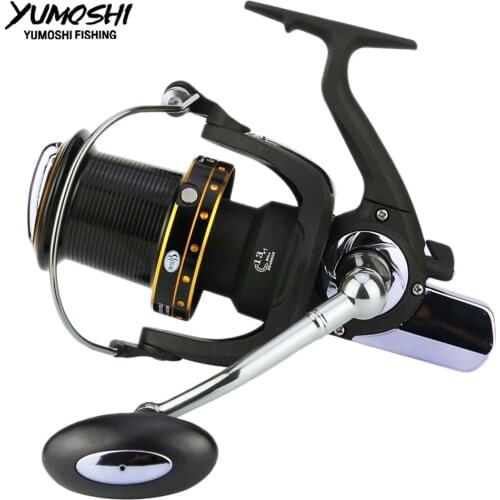 YUMOSHI Fishing spinning reel Metal Distant wheel 6000-11000 series casting Spinning wheel 13+1BB CNC rocker fishing reels GH