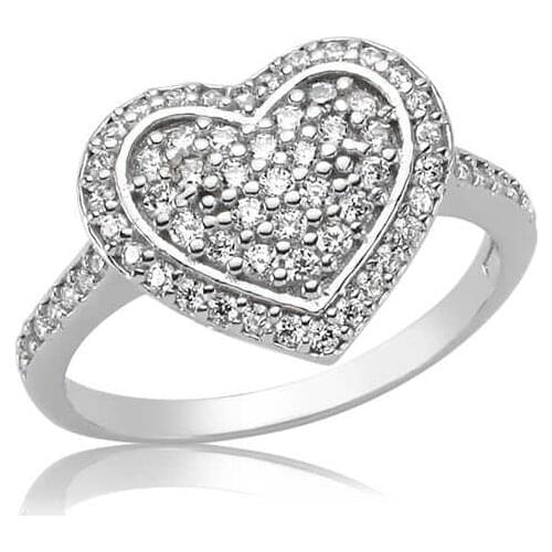 Sterling silver Heart Lady Ring
