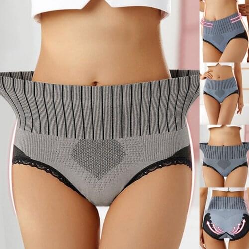 Love Body Shaper Women High Waist Panties Slimming Butt Lifter Shapewear Briefs Solid Color Underwear Tummy Control Panties