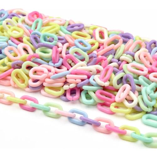 150Pcs/Lot Acrylic Chain Buckle Hook DIY Handmade Fashion Jewelry Necklace Accessories Clothing Hat Decoration Crafts Materials