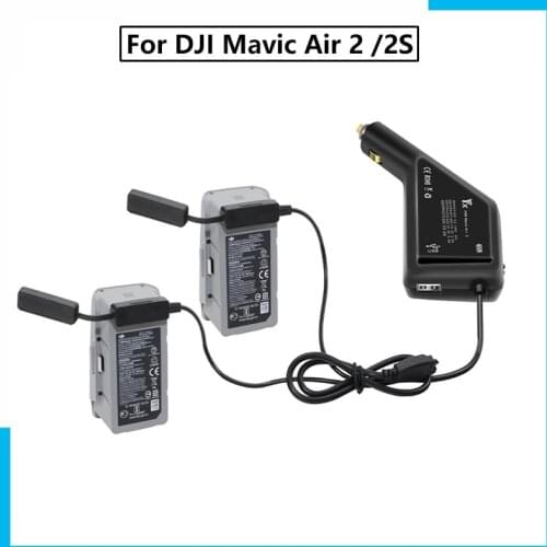 3 in 1 Car Charger For DJI Mavic Air 2 /2S Intelligent Battery Charging Hub Mavic Air 2/2S Car Connector USB Adapter Multi