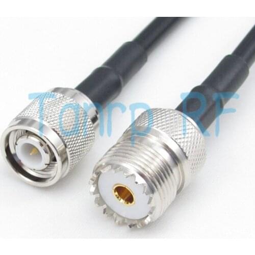 Free Shipping! 3FEET RG58 extension cable 100CM TNC male plug to UHF female jack RF connector Pigtail coaxialjumper cable