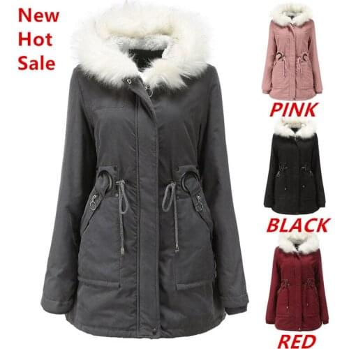 Black Parkas Oversize Winter Snow Wear Plus Cashmere Parka Winter Thick Warm Coat Slim Basic Jacket Solid Fashion Long Coats Top