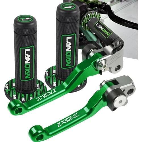 For KAWASAKI KLX450R KLX150BF KLX150S KLX250 KLX125 D-TRACKER klx 450 150 125 Dirt Bike Brake Clutch Levers handlebar grip cover