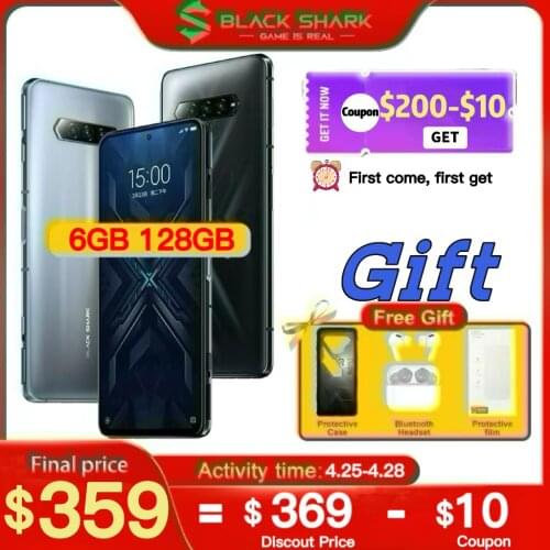 Global Version Black Shark 4 5G Smartphone Snapdragon 870 Gaming Phone 144Hz Refresh Rate 120W Fast Change DC Dimming E4 AMOLED