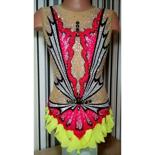 Crystal Custom Figure Skating Dresses Girls New Brand Ice Skating Dresses For Competition DR4577