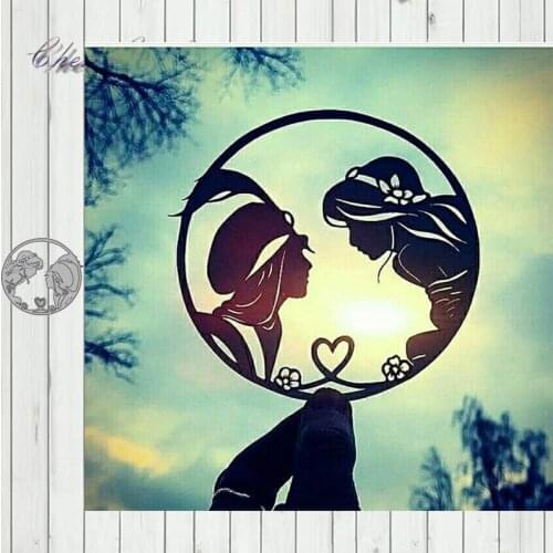 Metal Cutting Dies Couples love For Scrapbooking Craft Dies Cut Stencil Card Making Album Sheet Decoration