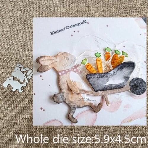 XLDesign Craft Metal Cutting Dies stencil mold Cart bunny decoration scrapbook Album Paper Card Craft Embossing die cuts