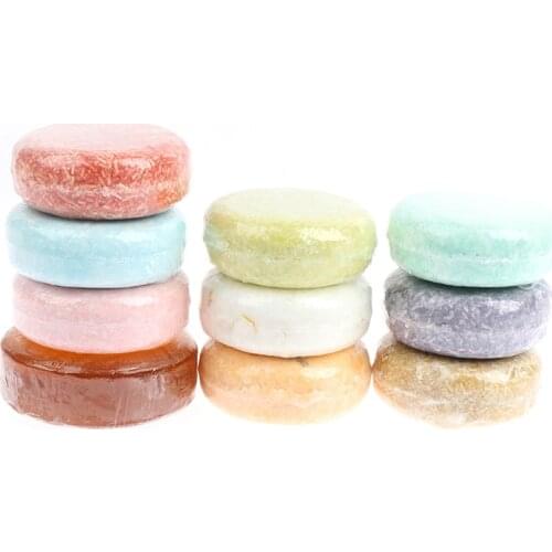Fashion Handmade Hair Shampoo Soap Cold Processed Shampoo Bar 100% Pure Plant Hair Shampoos Hair Care