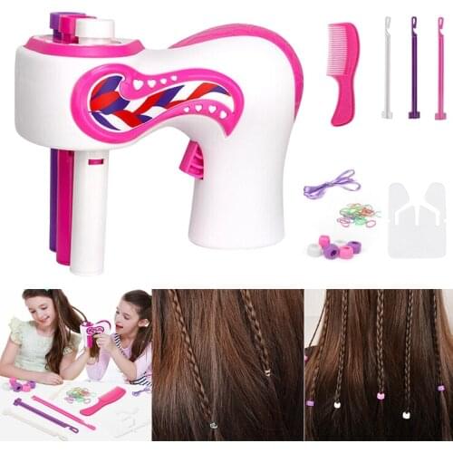 Hair Braided Artifact Automatic Easy Braids Playset DIY Electric 3 Twist Hair Braided Kit BM88
