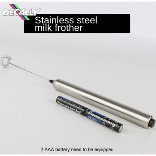 Stainless Steel Electric Milk Frother Egg Beater Handheld Blender Mini Milk Frother Cooking Gadgets Kitchen Accessories