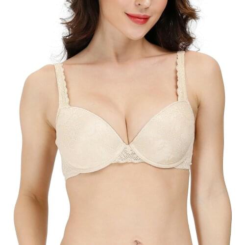 YBCG New Bra Lace Lingerie Push Up Brassiere Padded Plunge Underwear Strength Gathering Bralette Plus Size Bras for Women