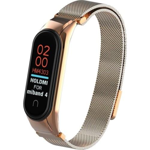 NEW Fashion Luxury Lady Milanese Mi Band 4 Strap For Xiao mi MI Band 3 Strap Compatible Bracelet Wristband Pulseira Mi band 3 4